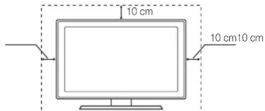 SAMSUNG UE55D6100SP - Securing the Installation Space - 1