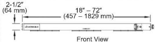 Hatco Ultra-Glo UGAL-66D - Dimensions — UGA, UGAH, UGAL, and UGAHL Models - 1