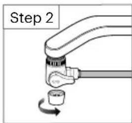 Brondell Cypress H630 - Cleaning the faucet diverter: - 4