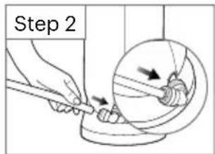 Brondell Cypress H630 - Installing the T-Valve tubing. - 5
