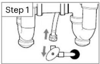 Brondell Cypress H630 - Installing the T-Valve type water supply fitting. - 3
