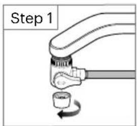 Brondell Cypress H630 - Cleaning the faucet diverter: - 1