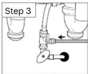 Brondell Cypress H630 - Installing the T-Valve tubing. - 6