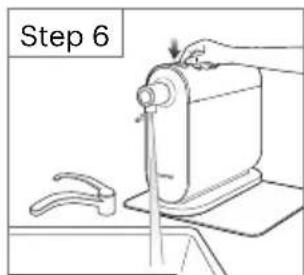 Brondell Cypress H630 - Installing the T-Valve tubing. - 9