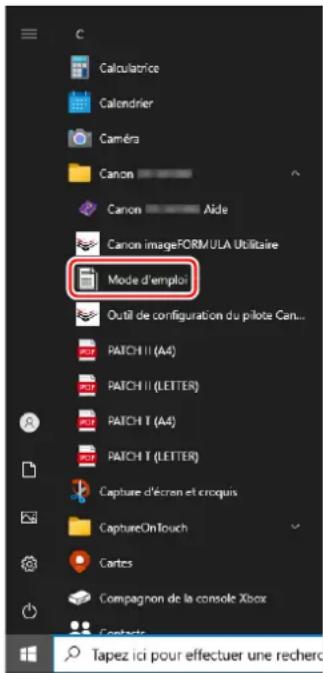 Calculatrice Calondrier Caméra Canon Canon Aide Canon imageFORMULA Utilitaire Mode d'emploi Outil de configuration du pilote Can... PAICH II (A4) PAICH II (LETTER) PAICH T (A4) PAICH T (LETTER) Capture d'écran et croquis CaptureOnTouch Cartes Compagnon de la console Xbox Contacts Tapez ici pour effectuer une recherche