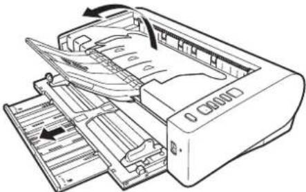 CANON imageFORMULA DR-M1060II - Ouvrez le bac d'alimentation des documents. - 3