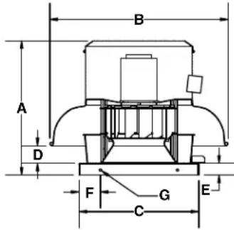 Canarm ALX180-UD100EC - MODÈLE À DÉBIT VERS LE BAS - 1