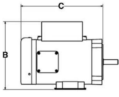 Canarm ALX120-UD050EC - FAN MOTOR DIMENSIONAL GUIDELINES - 1