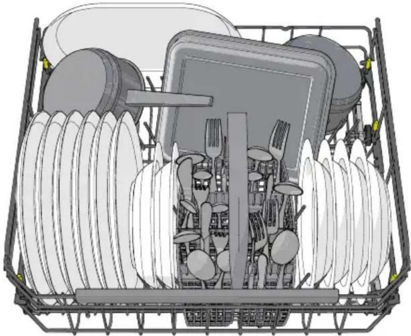 Atag DW7214MT - Omlaagbrengenvandebovenkorf - 2