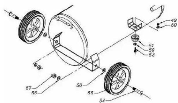 California Air Tools 8010 - Installez le kit de roues - 1