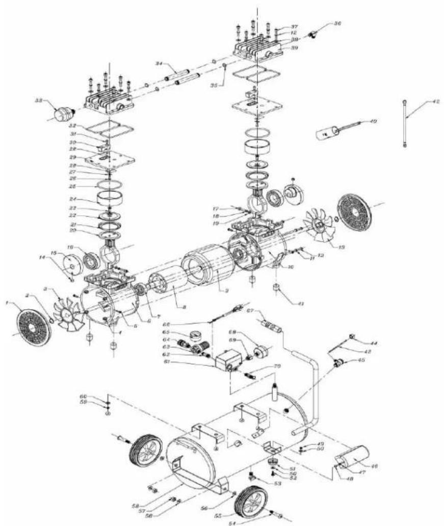 California Air Tools 8010 - LOCATIONS OF IMPORTANT LABELS - 10