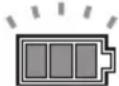 MAKITA DUC305 - Indicazione della carica residua della batteria - 1