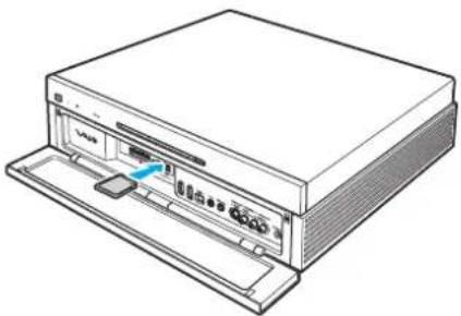 SONY Vaio VGX-XL302 - Pour insérer une carte mémoire - 1