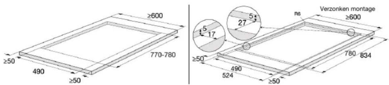 Atag HIDD28471SVI - Uitsparinginaanrechtblad - 1