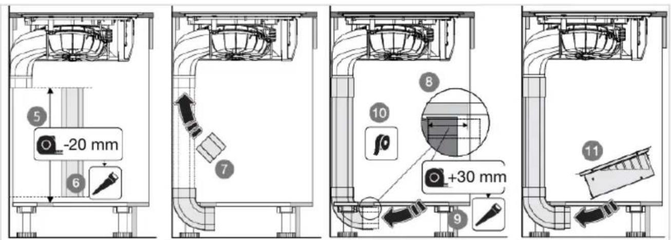 Atag HIDD28471SVI - Connectingtoarecirculationfilter - 2