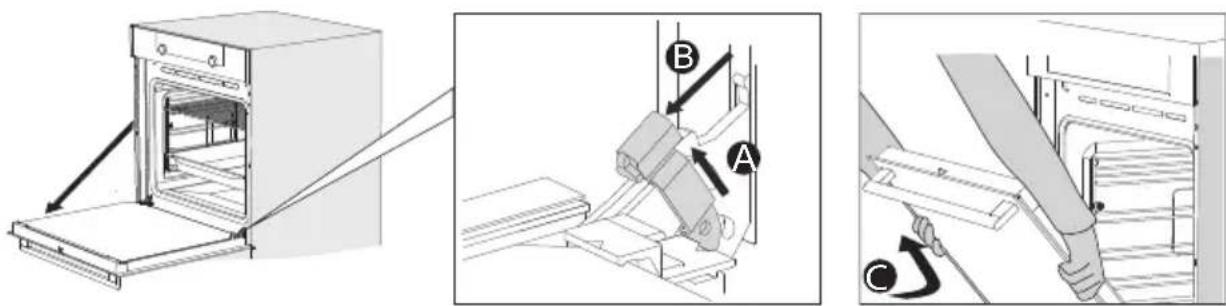 Atag ZX66121C - Ovendeur verwijderen - 1