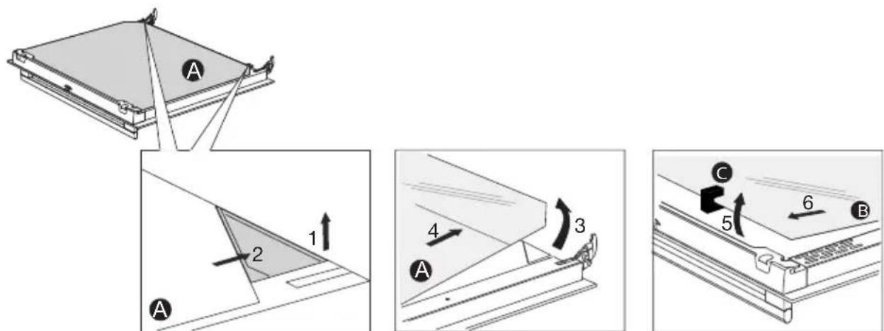 Atag ZX66121C - Removal and installation of the oven door glass - 1