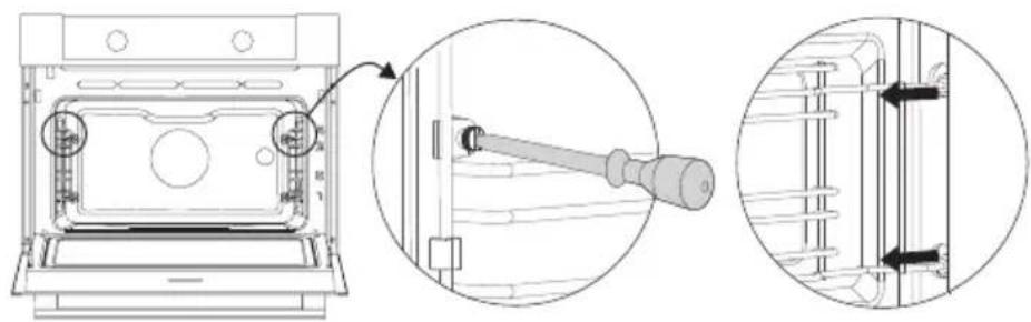 Atag ZX66121C - Removing and cleaning the guide rails - 1