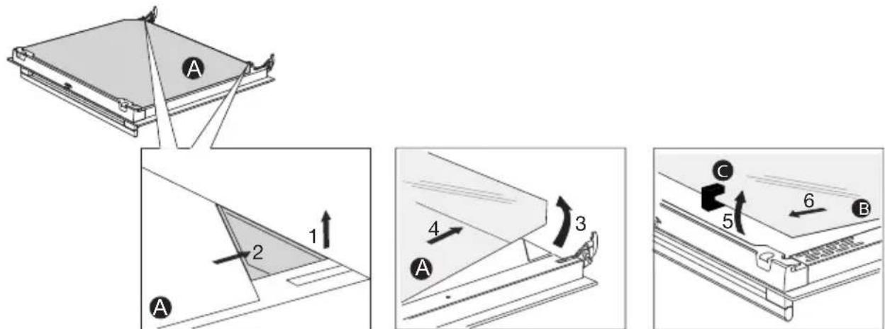 Atag ZX66121C - Glas van de ovendeur verwijderen en terugplaatsen - 1