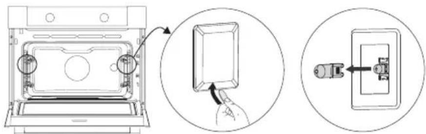 Atag ZX66121C - Replacing the oven lamp - 4