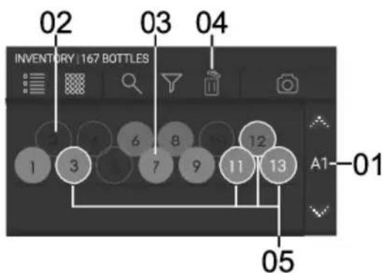 Atag KA8074K3C - Vued'ensemble des bouteilles—Systèmedegestion exact - 1