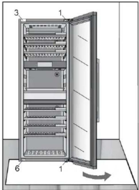 Atag KA8074K3C - Inversion du sens d'ouverture de la porte - 1
