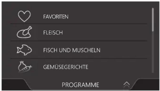 Atag CSX4685M - Programme auswählen - 1