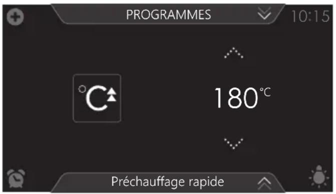 Atag CSX4685M - Utilisation du préchauffage rapide - 1