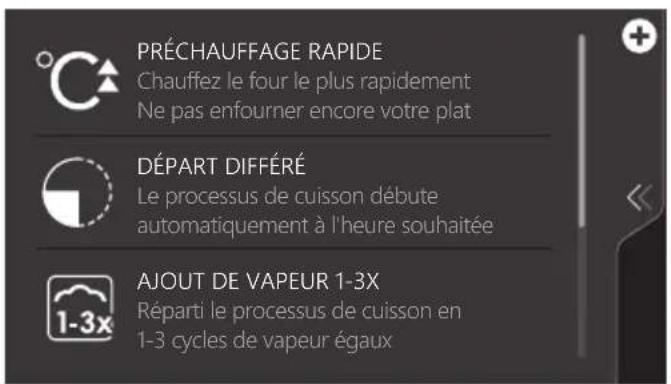 Atag CSX4685M - Utilisation du menu « Plus » - 3