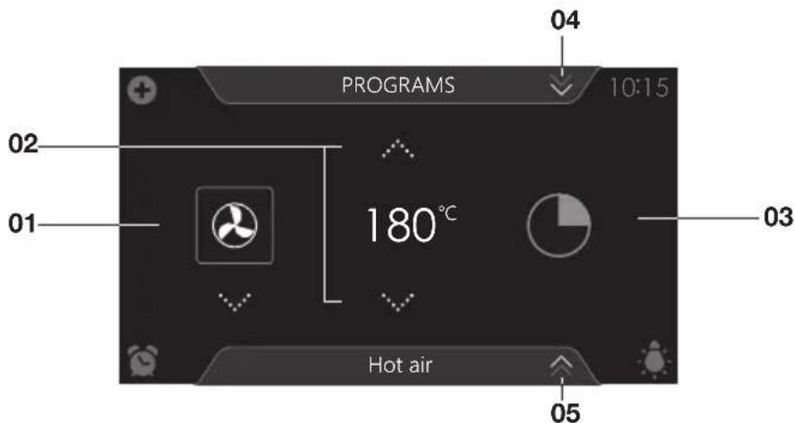 Atag CSX4685M - Function-setting display - 1