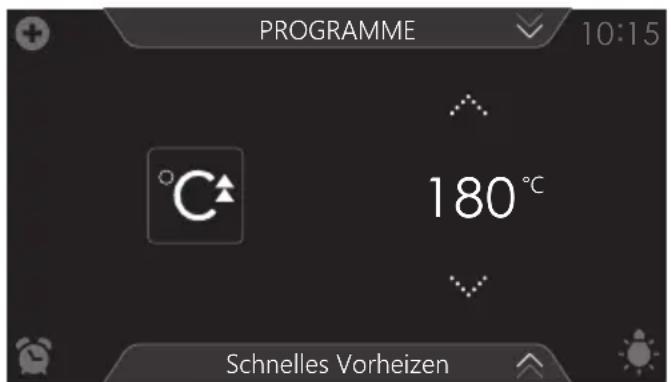 Atag CSX4685M - Schnelles Vorheizen verwenden - 1