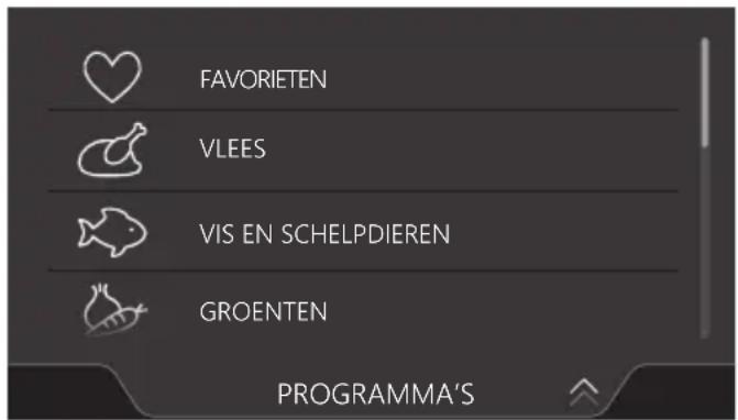 Atag CSX4685M - Programma selecteren - 1