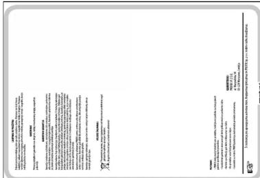 Scanned document page with German text, a red header, and a small table of contents for a list of items.