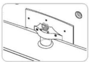 SAMSUNG UE37D6540UQ - Montieren des Standfußes mit Kabelhalter - 1