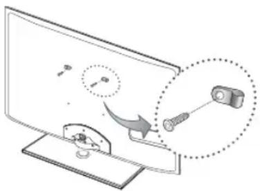 SAMSUNG UE46D6000TP - Per evitare una eventuale caduta del televisore - 1