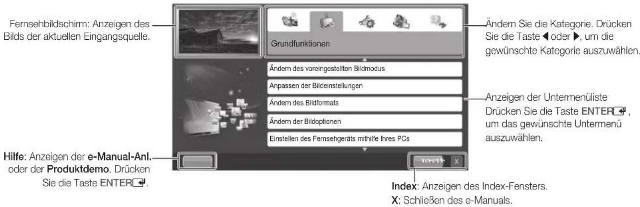 SAMSUNG UE46D6000TP - So zeigen Sie das e-Manual an - 2