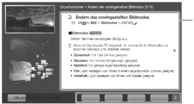 SAMSUNG UE46D6000TP - Anzeigen der Inhalte - 1