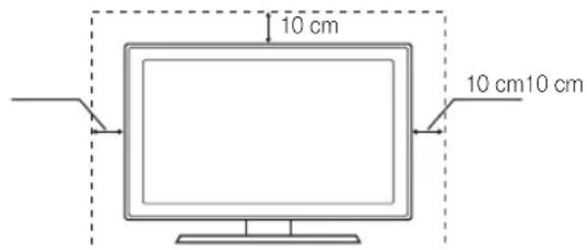 SAMSUNG UE46D6000TP - Securing the Installation Space - 1