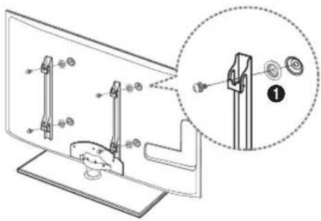 SAMSUNG UE46D6000TP - Vorbereiten für den Einbau der Wandhalterung - 2