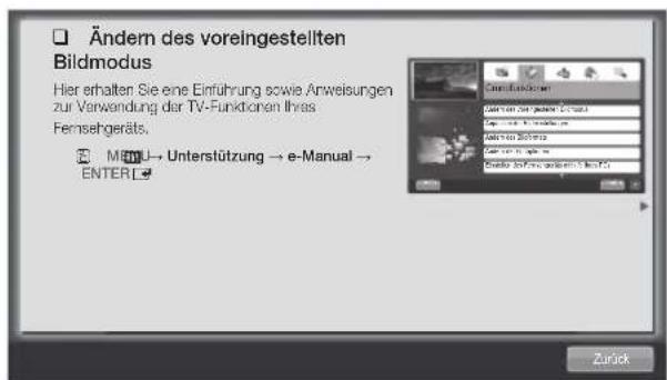 SAMSUNG UE46D6000TP - Verwenden der Hilfe - 1