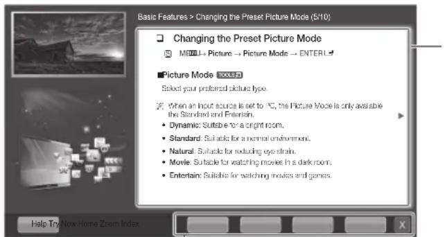 SAMSUNG UE46D6000TP - Viewing the Contents - 1