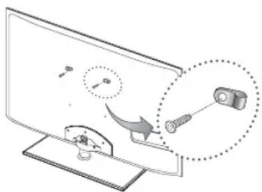 SAMSUNG UE46D6000TP - So verhindern Sie, dass das Fernsehgerät umkippt - 1