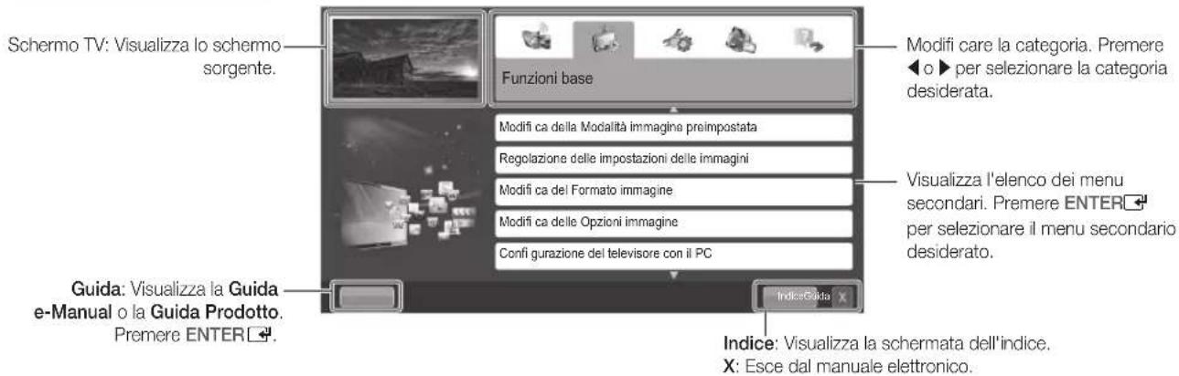 SAMSUNG UE46D6000TP - Come visualizzare il manuale elettronico - 2