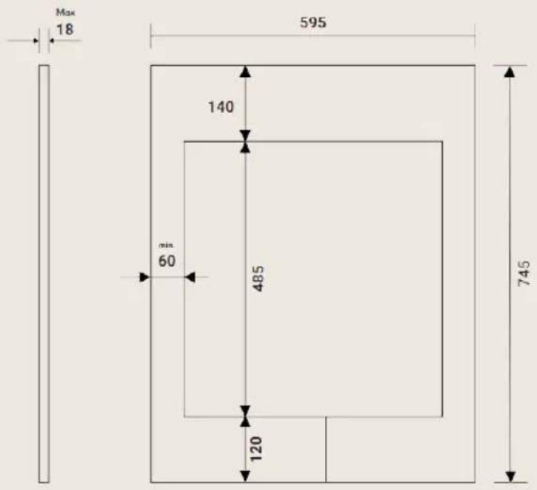BORETTI MLWC82ZGAN - Example inframe style door - 1