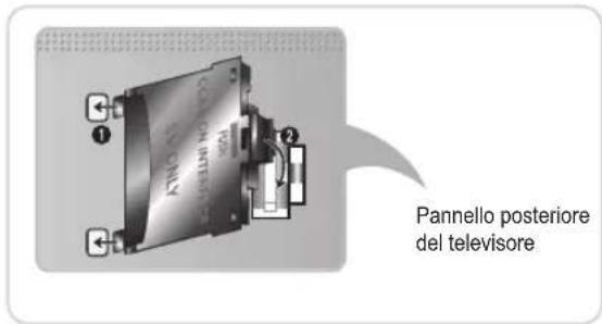 SAMSUNG PS59D6900DQ - Collegamento dell'adattatore di schede CI - 1