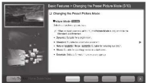SAMSUNG PS59D6900DQ - Using the Help - 3