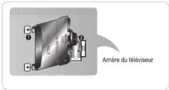 SAMSUNG PS59D6900DQ - Connexion de l'adaptateur de carte Cl - 1