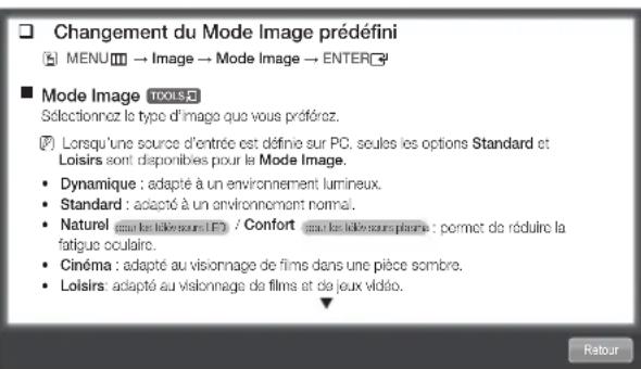 SAMSUNG PS59D6900DQ - Affichage du contenu - 1