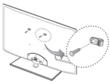 SAMSUNG PS59D6900DQ - So verhindern Sie, dass das Fernsehgerät umkippt - 1