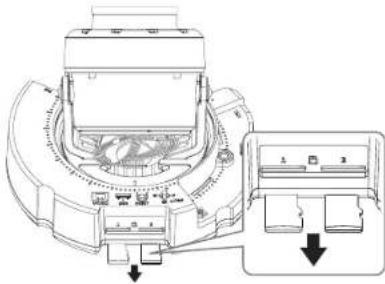 Hanwha XNV-6081R - Retrait d'une carte mémoire micro SD - 1